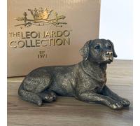 Animal Crackers Labrador Dog Figurine, Leonardo Reflections, Gift Boxed in Bronze Animal Crackers Bronze
