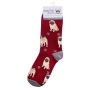 Animal Crackers Ladies Socks (Beige Pug)
