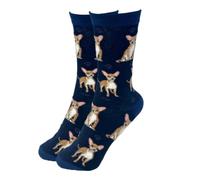 Animal Crackers Ladies Socks in a range of cute Dog Breed designs, lovely vibrant colours, soft combed cotton, one size