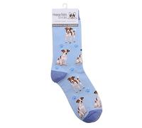 Animal Crackers Ladies Socks in a range of cute Dog Breed designs, lovely vibrant colours, soft combed cotton, one size