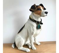 Animal Crackers Large (24Cm) Realistic Sitting Jack Russell Terrier Figurine, Leonardo Dog Studies Range