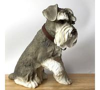 Animal Crackers Large (24Cm) Sitting Schnauzer Figurine By Leonardo