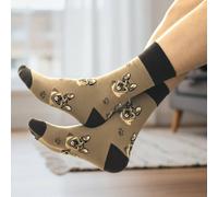 Animal Crackers Men's German Shepherd Dog Socks Cotton Mix Fun Dog Lover Gift in Brown Animal Crackers Brown One Size