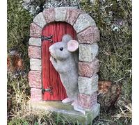 Animal Crackers Mouse Doors (Blue, Red, Pink) (Red)