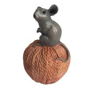 Animal Crackers Mouse On Ball Of String Figurine Home Or Garden Decoration