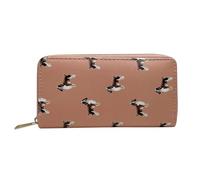 Animal Crackers Multi Compartment Zipped Purse/Wallet in a Range of Dog Breed Designs (Springer Spaniel (Pink))
