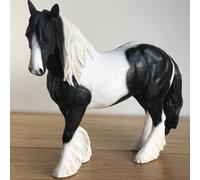 Animal Crackers Piebald Black & White Coloured Cob Figurine By Leonardo, Length 16Cm, Gift Boxed