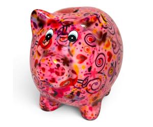Animal Crackers 'Pixie' Pig by Pomme Pidou ceramic Pig Piggy Bank Money Box, modern home decoration or collecatable (Pig - Large, Pink)