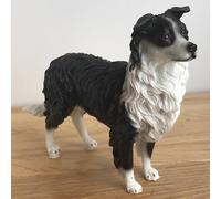 Animal Crackers Realistic Border Collie Dog figurine in a standing pose, from the Dog Studies range, gift boxed, great dog lover collectible gift. Length 16.5cm.