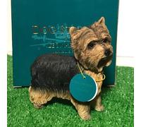 Animal Crackers Realistic standing Yorkshire Terrier Dog figurine from the Dog Studies range, in coloured gift box, great dog lover collectible gift