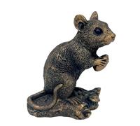 Animal Crackers Reflections Bronzed Mice Collectables, realistic bronze effect finish, boxed (Mouse with Acorn)