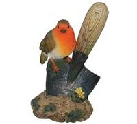 Animal Crackers Robin on Trowel quality indoor or garden ornament with great detail and colour, ideal gardener or bird lover gift
