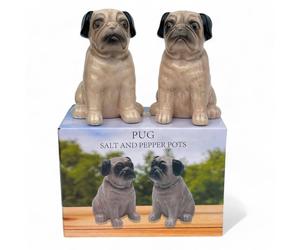 Animal Crackers Salt & Pepper Set - Pugs Animal Crackers Multicolor