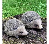 Animal Crackers Set Of 2 Hedgehogs Home Or Garden Decorations