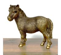 Animal Crackers Shetland Pony Figurine From The Leonardo Reflections Bronzed Range, Gift Boxed.
