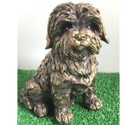 Animal Crackers Shih Tzu Figurine From The Leonardo Reflections Bronzed Range, Gift Boxed.