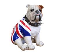 Animal Crackers Sitting British Bulldog in Union Jack coat ornament, fabulous Dog lover gift