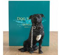 Animal Crackers Staffordshire Bull Terrier Figurine, Leonardo Dog Studies Walkies, Height 18Cm, Gift Boxed