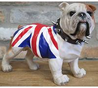 Animal Crackers Standing British Bulldog in Union Jack coat ornament, fabulous Dog lover gift