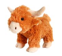 Animal Crackers Super-Soft 'rpet Pals' Standing Highland Cow Soft Toy, Made From Recyled Bottles, Length 24Cm