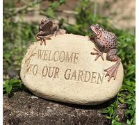 Animal Crackers 'WELCOME' garden ornaments (Frogs, Birds, Hedgehogs) (Frogs)