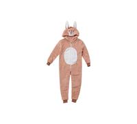 Animal Crazy Rabbit Fleece Onesie in Light Beige | Size: 6-7 Years Animal Crazy Light Beige 6-7 Years