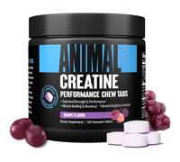 ANIMAL Creatine Performance Chew Tabs Grape - Chewable Tablets with 5 g Creatine Monohydrate per Serving & Sea Salt for Enhanced Effectiveness - 120