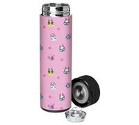 Animal Crossing 17oz, Insulated, Stainless Steel, Leak Proof, Water Bottle (Cat's Meow)