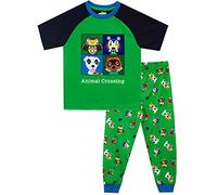 Animal Crossing Boys Pyjamas Green 7-8 Years