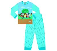 Animal Crossing Girls Official Nintendo Gaming Long Blue Pyjamas (15-16 Years)