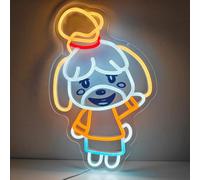 Animal Crossing Led Neon Signs, Isabelle Neon Light for Wall Art Decor, LED Lights for Dimmable LED Lights for Bedroom Party Bar Background Decoration Birthday Gifts.