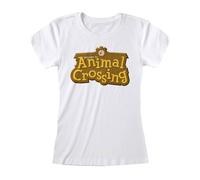 Animal Crossing Logo T-Shirt in White | Size: 7-8 Years Animal Crossing White 7-8 Years