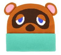 Animal Crossing Tom Nook Big Face Knit Beanie, Multicolored, One size