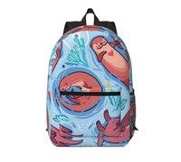 Animal Cute Brown Otters Laptop Backpack Womens, Large Rucksack Bag | Laptop Bag School Bags Big Business Work Computer Rucksack College School Bag Gifts