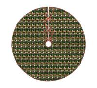 Animal Cute Brown Otters Print Festive Christmas Tree Skirt Holiday New Year Party Xmas Festive Occasions Decor