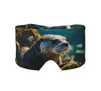 Animal Cute Brown Otters Print Sleep Eye and Ear Muffs Blocking for Home Office Camping Airplane Travel Nap Aid