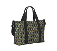Animal Cute Brown Otters Print Travel Hand Bag Lightweight Foldable Carry Tote for Weekend Trip Vacation Airplane