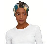 Animal Cute Brown Otters Print Women's Universal Elastic Headscarf Hat Lightweight Breathable Fashion Head Wrap