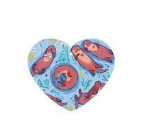 Animal Cute Brown Otters Printing 10 Pcs Car Air Freshener Hanging Sheets Scented Hanging Sheets With Rope For Home