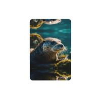Animal Cute Brown Otters Printing 10 Pcs Car Air Fresheners Cards For Scented Hanging Sheets For Bathroom With Rope