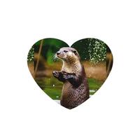 Animal Cute Brown Otters Printing 10 Pieces Air Freshener Car Hanging Cards Air Freshener Sheets With Rope For Cars Home