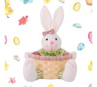Animal Cute Easter Basket - Easter Basket Easter Bunny, Easter Bunny Plush Basket for Filling and Gifting as a Springlike Easter Decoration Gift Idea for a Floral Easter Nest Easter Gift Bags (B)