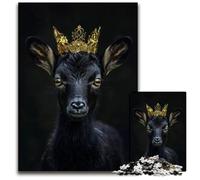 Animal Cute King Jigsaws 1000 Pieces for Adults Puzzles for Adults for Family And Friends Suitable for Ages 1000 PCS(75x50cm)