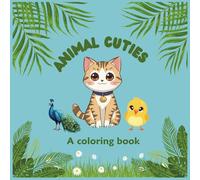 Animal Cuties: A coloring book