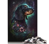 Animal Dachshund Space Jigsaw 1000 Pieces Of Jigsaw Puzzle For Adults Puzzle Puzzle Sets For Family Educational Game 1000pcs (75x50cm)