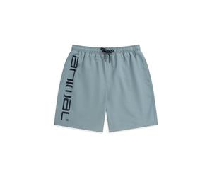 Animal Deep Dive Mens Boardshorts, Lightweight, Quick Dry & Mesh Lined Swim Trunks with Drawstring- Best for Surfing, Beach & Outdoors Pale Blue XS