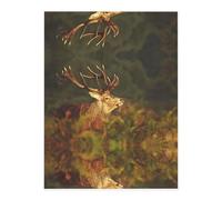 Animal Deer Crystal Sticker, 3D Stereoscopic Effect, Pattern Does Not Fall Off When Exposed to Water