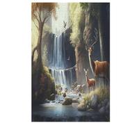 Animal Deer Jigsaw Puzzles for Adults 1000 Pieces Puzzle Brain Teaser And Children Premium Quality Wooden 78×53cm