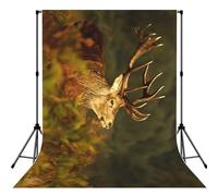 Animal Deer Print Photo Studio Background 5x7ft Soft Photo Backdrop Curtain For Studio Content Creator Equipment