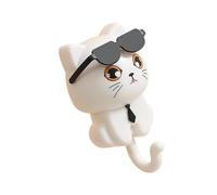 Animal Design Adhesive Hook for Keys and Items for Indoor Use Animal Keychain Holder with Adhesive Back Lovely Puss Hook